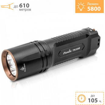 Фонарь тактический FENIX TK35R + Подарок